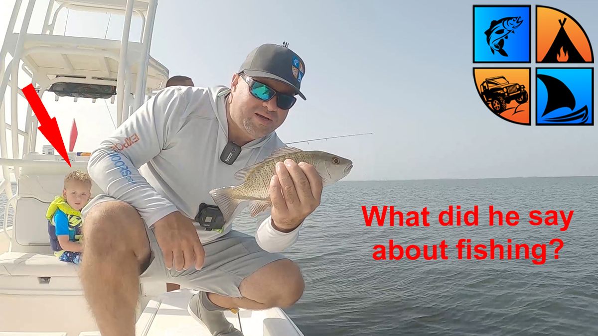 St. James City Florida Fishing - Do you agree with this toddler?